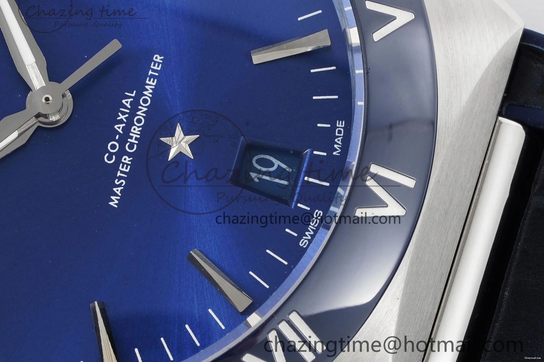 0114 Constellation Blue Ceramic SS 8F 1:1 Best Edition Blue Dial on Blue Gummy Strap A TravelReady 7800